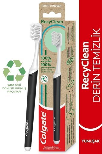 Colgate Recyclean Yumuşak Manuel Diş Fırçası Siyah