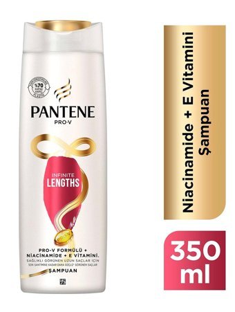 Pantene Infinite Lengths Güçlendirici Arındırıcı Tüm Saçlar İçin Unisex Şampuan 350 ml
