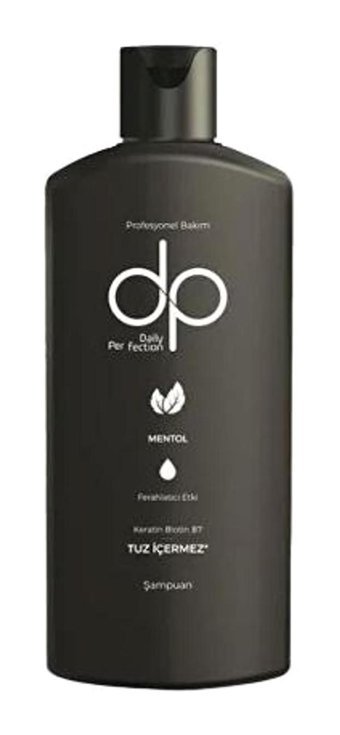 DP Daily Perfection Mentol Bakım Yapan Tüm Saçlar İçin Tuzsuz Sülfatsız Keratin Parabensiz Unisex Şampuan 250 ml