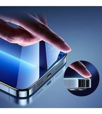 Vendas iPhone 14 Apple Bilvis Double Strong Tempered Glass Parlak Ekran Koruyucu