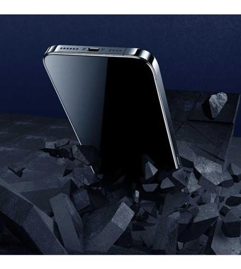 Vendas iPhone 14 Pro Max Apple Bilvis Double Strong Tempered Glass Mat Ekran Koruyucu