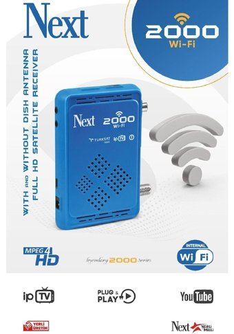 Next 2000 128 Mb Dahili İnternetli Mini Çanaklı-Çanaksız Full HD Uydu Alıcısı
