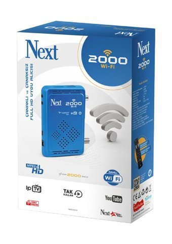 Next 2000 128 Mb Dahili İnternetli Mini Çanaklı-Çanaksız Full HD Uydu Alıcısı