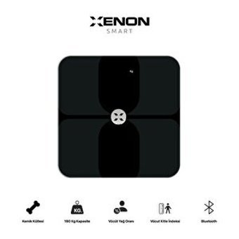 Xenon Smart Yağ Ölçer Vücut Analizi Yapan Bluetooth Kas Ölçen Cam Dijital Akıllı Tartı