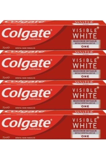 Colgate Visible White One Naneli Florürlü Diş Macunu 4x75 ml