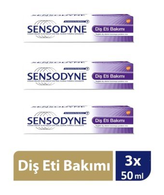 Sensodyne Hassas Dişler İçin Naneli Florürlü Diş Macunu 3x50 ml