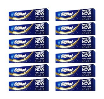 Signal White Now Gold Naneli Florürlü Diş Macunu 12x75 ml