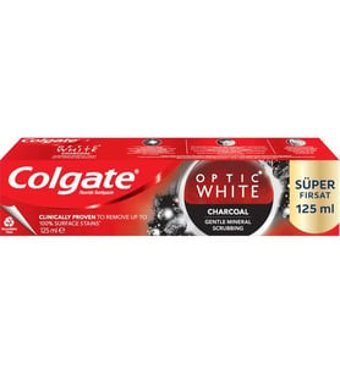Colgate Optic White Kömürlü Organik Florürlü Diş Macunu 3x125 ml