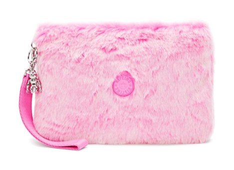 Kipling Fancy Bölmeli Gri Düz Polyester Büyük Boy Çok Gözlü Seyahat Makyaj Çantası