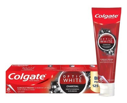 Colgate Optic White Kömürlü Organik Florürlü Diş Macunu 24x125 ml