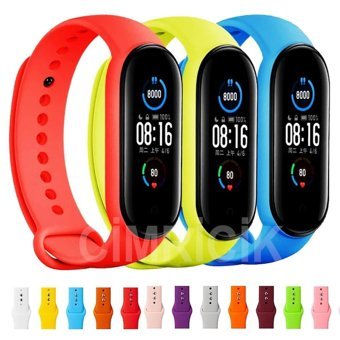 Xiaomi Jel Liquid Mi Band 5 Silikon Yetişkin Akıllı Saat Kordonu Çok Renkli