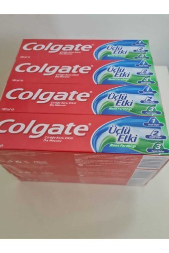 Colgate Üçlü Etki Naneli Florürlü Diş Macunu 6x100 ml