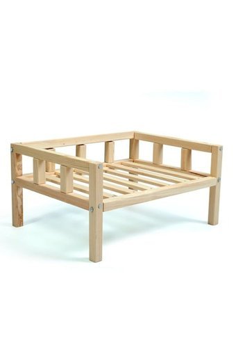 Wooden Women World Ayaklı Orta Irk İç Mekan Köpek Yatağı Antrasit