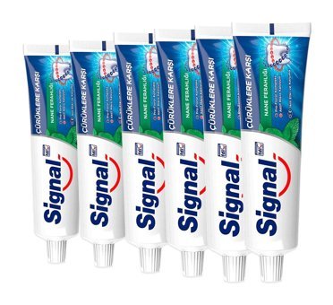 Signal Çürüklere Karşı Naneli Florürlü Diş Macunu 6x50 ml