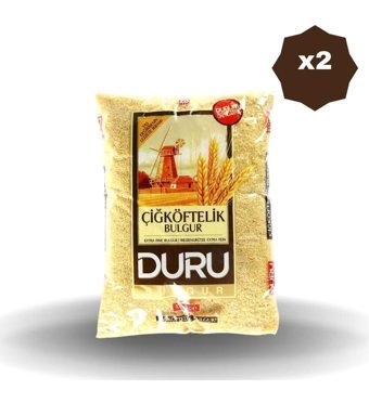Duru Bakliyat Çiğ Köftelik Bulgur 2x1 kg