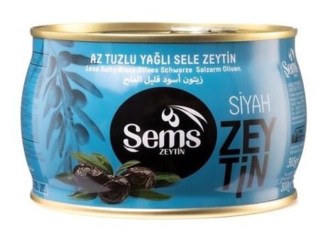 Şems Az Tuzlu Siyah Zeytin 300 gr