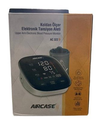 Aircase AC-322 2 Kullanıcı 180 Ölçüm Hafızalı Dijital Kol Tansiyon Aleti