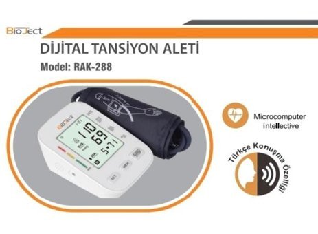 Bioject 2 Kullanıcı 198 Ölçüm Hafızalı Konuşan Dijital Bilek Tansiyon Aleti