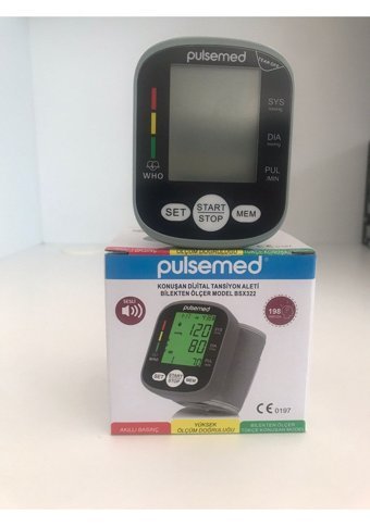 Pulsemed BSX 322 1 Kullanıcı 198 Ölçüm Hafızalı Konuşan Dijital Bilek Tansiyon Aleti