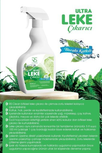 Rs Clean Bitkisel Sıvı Sprey Leke Çıkarıcı 750 ml