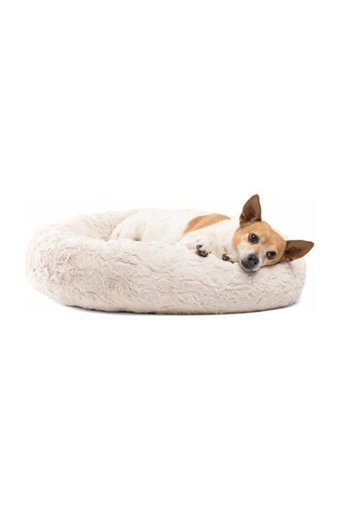 Alas Yıkanabilir Orta Irk İç Mekan Köpek Yatağı Beyaz