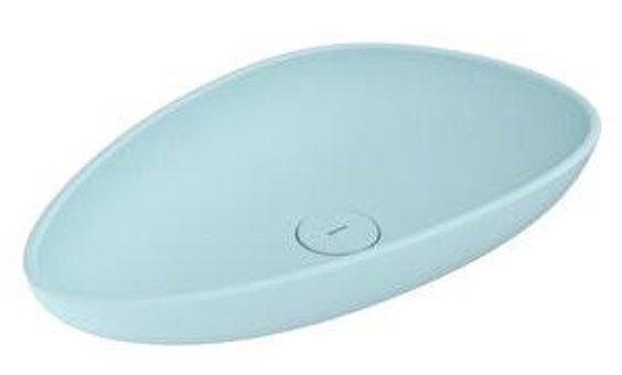 Bocchi 1114-029-0125 Klasik Tekli 58 cm Seramik Tezgah Üstü Çanak Lavabo Mavi