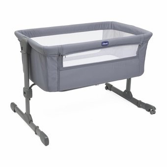 Chicco Stone Relux MDF 9 kg Kapasiteli Dikdörtgen Yataklı Sallanan Anne Yanı Beşik Gri
