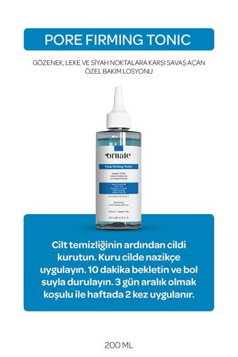 Ornate Tüm Ciltler İçin Aha+Bha Gözenek Sıkılaştırıcı Losyon Tonik 200 ml