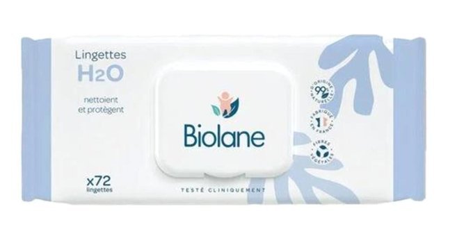 Biolane H2O Wipes 72 Yaprak Islak Mendil