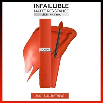 L'Oréal Paris 300 Sun Bathing Kalıcı Dudak Dolgunlaştırıcı Mat Likit Fırçalı Ruj
