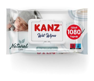 Kanz 120 Yaprak 9'lu Paket Islak Mendil