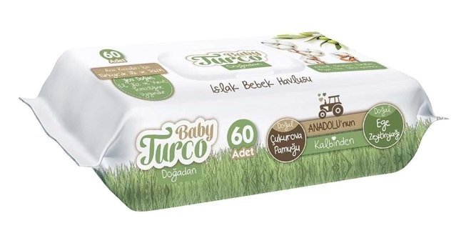 Baby Turco Doğadan Yenidoğan 60 Yaprak 9'lu Paket Islak Mendil