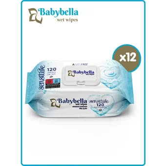 Babybella Ocean 120 Yaprak 12'li Paket Islak Mendil