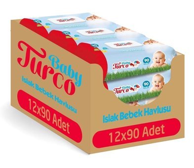Baby Turco 90 Yaprak 12'li Paket Islak Mendil