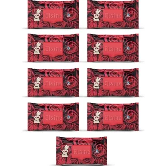 Elsine Red Rose 90 Yaprak 9'lu Paket Islak Mendil