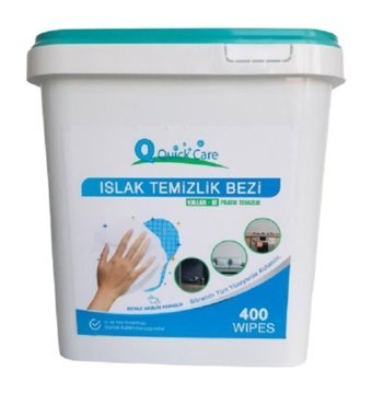 Quickcare Beyaz Sabun Kokulu Kova 400 Yaprak Islak Mendil