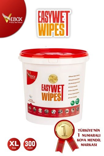 Vebox Easy Wet Wipes Beyaz Sabun Kokulu Kova Gold 300 Yaprak Islak Mendil
