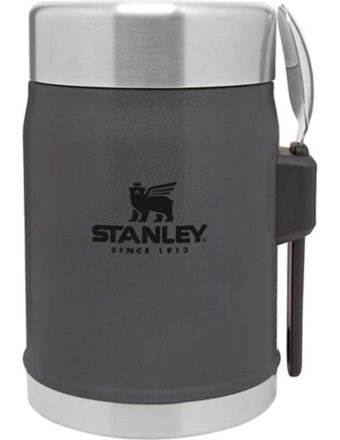 Stanley Klasik Paslanmaz Çelik 0.4 lt Yemek Outdoor Termos Antrasit