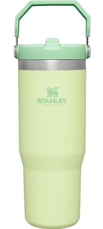 Stanley The IceFlow Flip Straw Paslanmaz Çelik 890 ml Bardak Outdoor Pipetli Termos Açık Yeşil