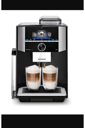 Siemens Eq.9 Plus 1500 W Çelik Kapsülsüz Öğütücülü Yarı Otomatik Espresso Makinesi Siyah