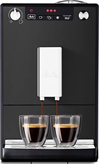 Melitta 1400 W Çelik Kapsülsüz Öğütücülü Tam Otomatik Espresso Makinesi Siyah