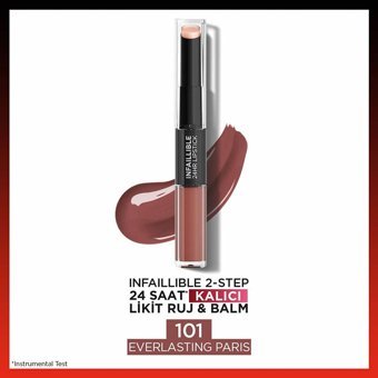 L'Oréal Paris 101 Everlasting Paris Kalıcı Parlak Likit Fırçalı - Lipstick Ruj