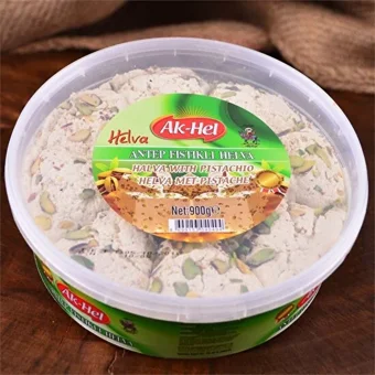Ak Hel Tahinli Antep Fıstıklı Helva 900 gr