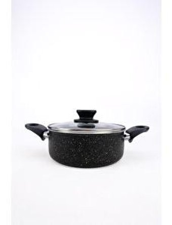 Digithome Mehtap C320.006 Cam 2 Parça 20 cm Granit Derin Tencere