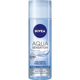 Nivea Aqua Sensation Tüm Ciltler İçin Yüz Temizleyici Jel Tonik 200 ml