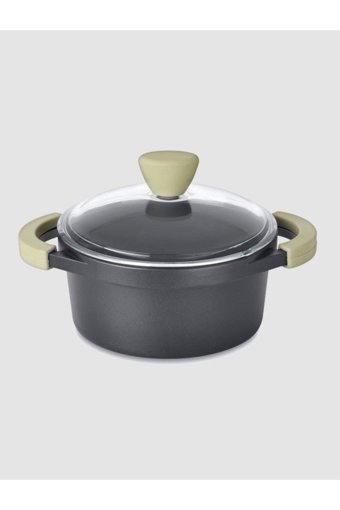 Berghoff Collect & Cook Cam 2 Parça 20 cm Alüminyum Döküm Derin Tencere