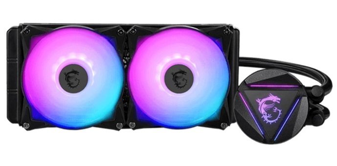 MSI Mag Corelıquıd 240R V2 Sessiz 4 Pin 2 Fanlı Sıvı Soğutmalı RGB Masaüstü İşlemci Soğutucu