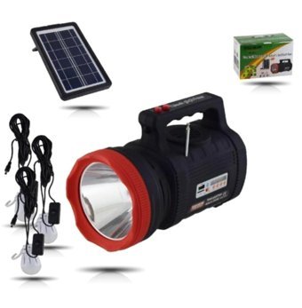 Goldsilver Gs-540 Basmalı Güneş Enerjili Uzun Menzil LED Şarjlı El Feneri