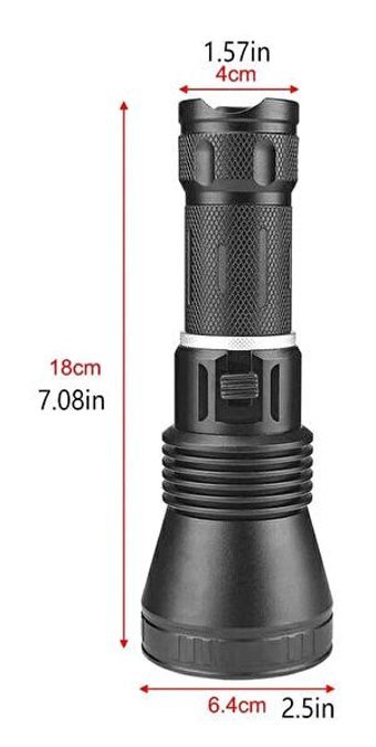 Watton Wt-655 Basmalı 4200 Lümen Uzun Menzil LED Şarjlı El Feneri