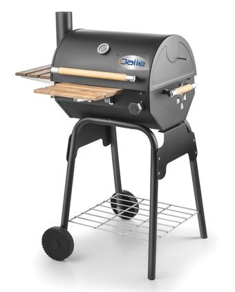 Dalle Bbq 50 Kömürlü Dumansız Bacalı Kapaklı Yuvarlak Tekerlekli Ayaklı Barbekü